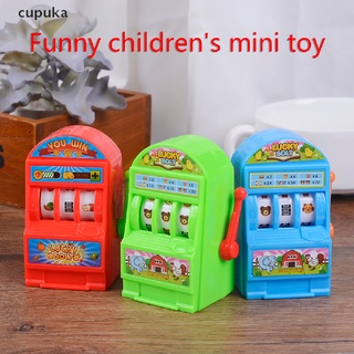 cupuka 1pc juguetes divertidos máquina tragaperras mini juguete lucky jackpot para niños regalo juguete co