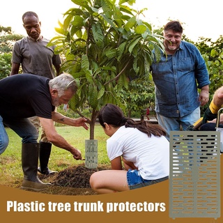 3pcs árbol tronco protector para proteger árboles de trimmers cortacésped roedores ajustable corteza protectores herramientas de jardinería