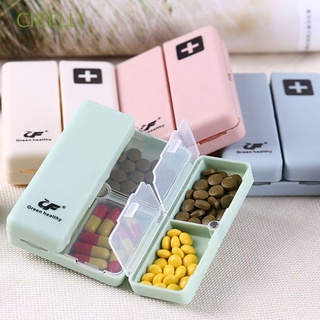 cirelli split medicine case vitaminas imán píldora caja contenedor cápsulas de almacenamiento 4 colores tapas tablet rejillas/multicolor