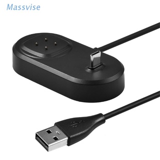 Massvise For -Fitbit Versa3 / Sense Inductive Charging Stand Earphone Charging Stand For Charging c-Type Black