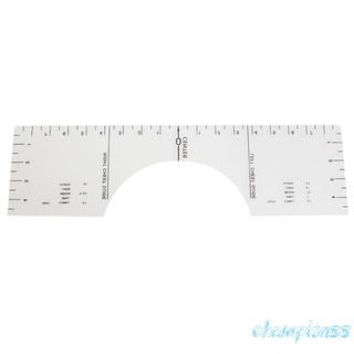 Camiseta acrílica guía de alineación regla de acolchado plantilla medidor de medida (S) (1)
