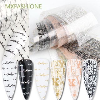 Mxfashione set De 10 piezas De calcomanías De uñas con Alfabeto Para manicura/niñas