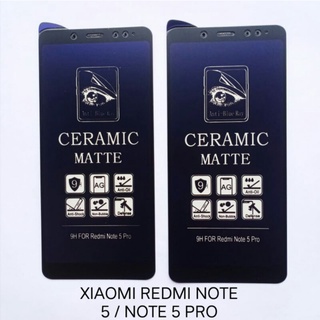 Xiaomi Redmi Note 5/Note 5 Pro vidrio templado azul Anti radiación cerámica mate protector de pantalla completa