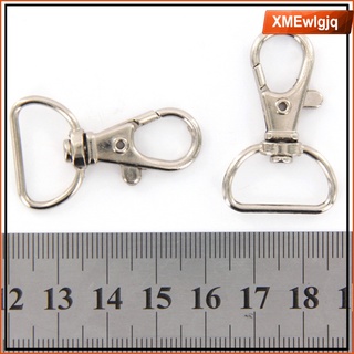 10pcs Metal Key Ring Trigger Snap Hook Iron Swivel Clasp For Handicrafts DIY