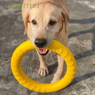 FORBETTER1 EVA Flying Discs Outdoor Training Dog Toys Ring Puller Toy Resistant Bite For Small Large Dog Interactive Pet Game Dog Motion Tools/Multicolor
