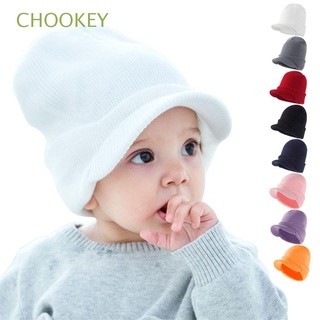 CHOOKEY 1-4 T Warm Hat Warm Accessories Knitted Toddler Infant Winter Hat Windproof Boys Girls Face Protection Kids Beanie Cap with Visor/Multicolor