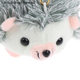 [attractivefinewell] 12CM Plush Hedgehog Toys Key Chain Ring Pendant Plush Toy Animal Stuffed Toys