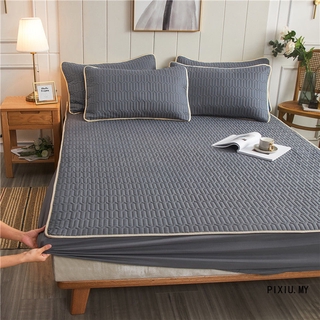 sábana de cama a la moda impermeable protector de colchón acolchado grueso sábana ftted estilo de todo el tamaño