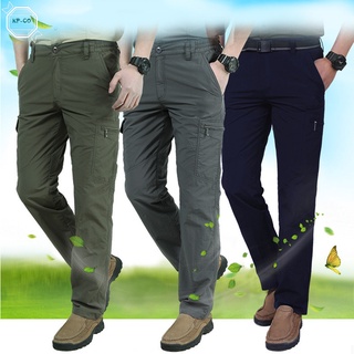 Trabajo de carga pantalones de los hombres Casual combate de secado rápido pantalones al aire libre Multi-bolsillo pantalones (1)