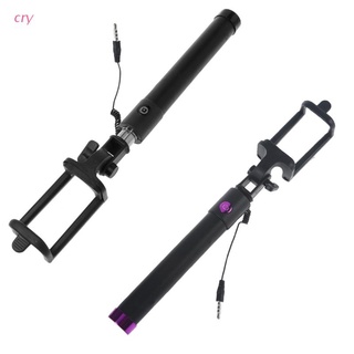 cry Handheld 3.5mm Selfie Stick Extendable Phone Monopod for Android & iOS Compatible with Galaxy S9/S9 Plus/Note 9/Note 8