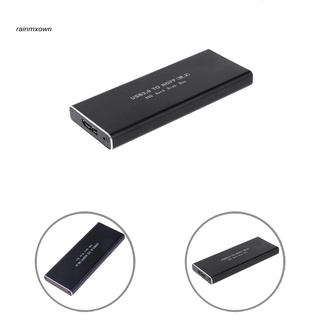 RA M.2 NGFF to USB 3.0 SSD SATA HDD External Enclosure Case Adapter Aluminium Box
