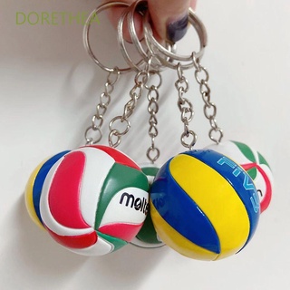 Doretha llavero De cuero con colgante Para jugadores/voleibol (1)
