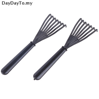 [Daydayto] juego de 2 cepillos para el cabello, limpiador de peine, limpiador de pelo suave, gota de pelo, herramientas de limpieza [MY]