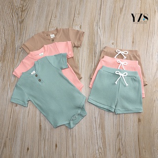2 piezas de ropa para recién nacidos compacto transpirable colorido sin desgaste verano ropa de niño para el hogar