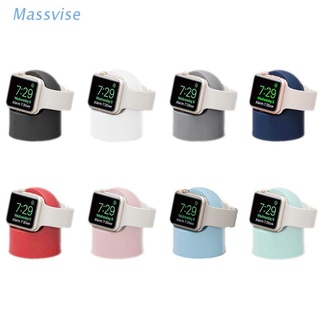 Massvise-Soporte Para Cargador De Silicona Para Apple Watch Series 4/3/2/1 44 Mm/42/40/38