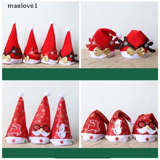 [maelove1] 1pcs sombrero de navidad santa claus led luz intermitente disfraz decoración de fiesta [maelove1] (2)