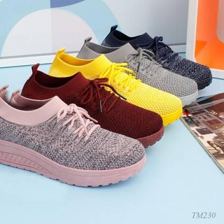 ♝ Sfos - zapatos de mujer importados Flyknit antideslizante lona cuñas TM230 (1 kg de carga 2 pares) ⅍