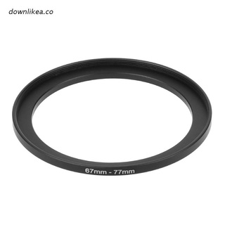 dow 67mm a 77mm metal step up anillos adaptador de lente filtro cámara herramienta accesorios nuevo