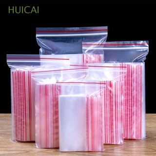 Huicai Bolsa De sellado De Alimentos reutilizable a prueba De humedad Transparente Para snacks/recipientes