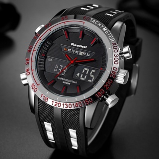 readeel 1285 marca reloj deportivo para hombre relojes top marca de lujo hombres reloj de pulsera impermeable led electrónico digital masculino relogio masculino (sin caja) (8)