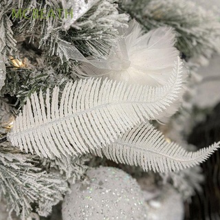 mcbeath boda pluma clip fiesta de navidad navidad colgante adorno pluma adorno artificial año nuevo diy ángel decoración del hogar moda árbol de navidad decoración/multicolor
