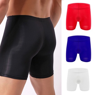 Men's Ice Silk Boxer Wear-resistant Casual Sports Underwear