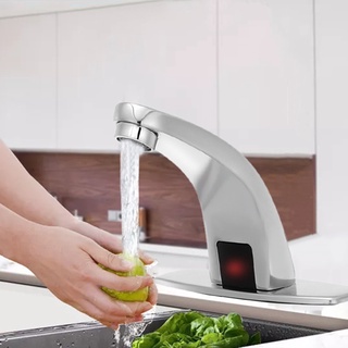Grifo de lavabo infrarrojo automático con Sensor de manos libres, grifo de agua ☆Spdivine