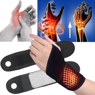 managah 1 Pair Self-heating Magnetic Warm Wristband Wrist Support Brace Guard Protector