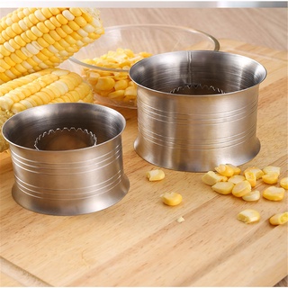 (cocina Bar De comedor) Zgd 2021 1 paquete De acero inoxidable giratorio maíz con forma De Concha creativa pelador De maíz invertidos