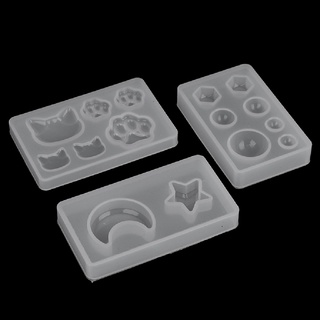 [kacofei] kits de fabricación de joyas de bricolaje moldes de silicona para moldes de resina epoxi uv