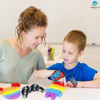 push bubble pops fidget juguete sensorial de liberación especial estrés para adultos rompecabezas juegos de niños ejercicio mente (1)