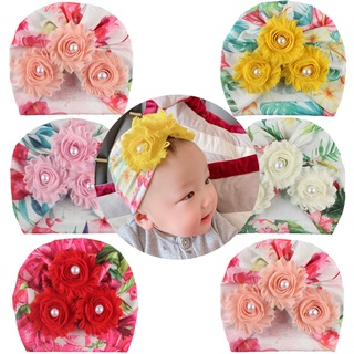 Clickon1_niño niños bebé niño niña impresión Floral sombrero diadema Headwear accesorios