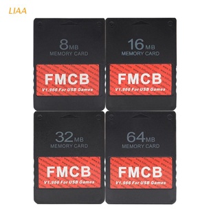 Liaa tarjeta De memoria (8MB/16MB/32MB/64MB) FMCB v1.966 envío mcboatfor PS2 juegos USB (1)
