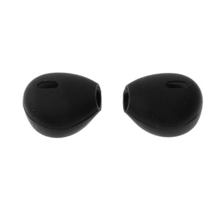 [PRASKU] 2x1 par de auriculares de silicona para auriculares compatibles con AirPods negro