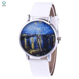 Printed Women Casual Watch Quartz Watch Couple Watches for Men and Women with Round Dial (3)