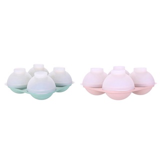 4 bandejas de cubo de hielo durablecombo molde esfera de hielo bola fabricante de moldes reutilizables