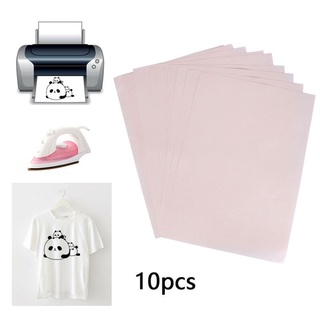 Papeles prensados por calor transferencia camiseta tela impresora de inyección de tinta accesorio 10pcs