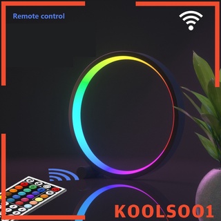 [KOOLSOO1] Led luz de noche colorida regulable RGB LED círculo lámpara hogar oficina estudio