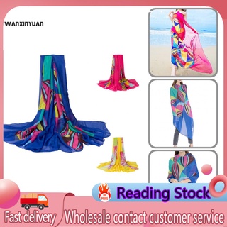 Wxy_ trajes de baño Sarong vestido rectangular multifuncional Sarong vestido multifuncional mujeres accesorio