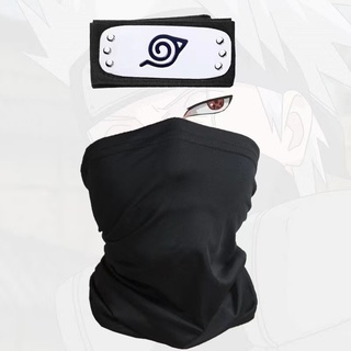 Anime Naruto Akatsuki Uchiha Sasuke Hatake Kakashi Guante Puño Manopla Collar Diadema Máscara Cosplay Accesorios