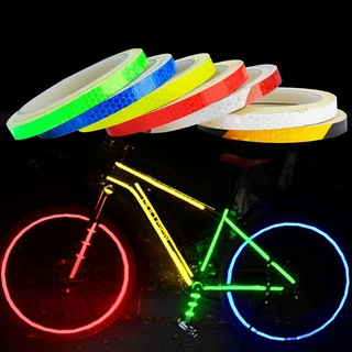 Pegatinas reflectantes para bicicleta, fluorescentes, cinta reflectante, cinta adhesiva, decoración de seguridad