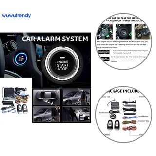 Wuwutrendy alarma Universal Control remoto botón de arranque sistema de alarma remoto conveniente para SUV