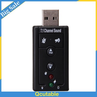 Usb canal externo CH Audio Virtual tarjeta de sonido adaptador PC LPE7