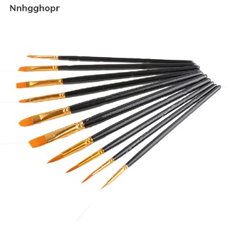 [nnhgghopr] 10 piezas de acuarela gouache pinceles de pintura de diferentes formas de nailon pinceles de pintura venta caliente