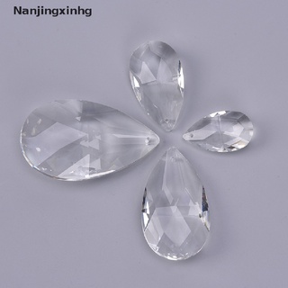 DROPS [nanjingxinhg] lámpara de cristal de araña transparente de cristal multi facetas colgantes gotas colgantes [caliente]