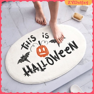 alfombra decorativa de halloween para puerta delantera, diseño de halloween