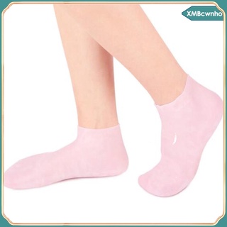 calcetines de silicona suaves hidratantes dedo del pie calcetines de protección del talón anti-cracking