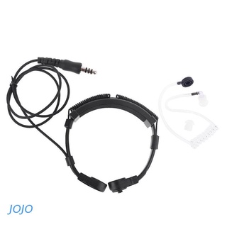 jojo telescópico heavy duty -micrófono táctico vibración de garganta auriculares micrófono nato plug para walkie talkie radio