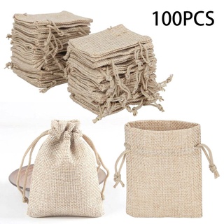 bolsa de regalo bolsa de almacenamiento contenedor kit de lino saco de joyería pack mini yute arpillera listo stock (4)