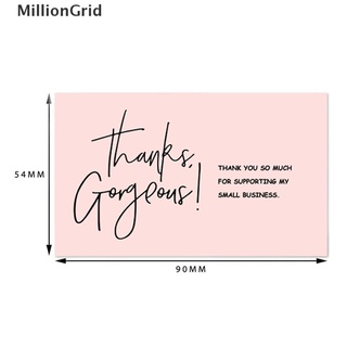 [Milliongrid] 30 unids/pack de tarjetas de agradecimiento rosa decorativas hechas a mano con amor caliente